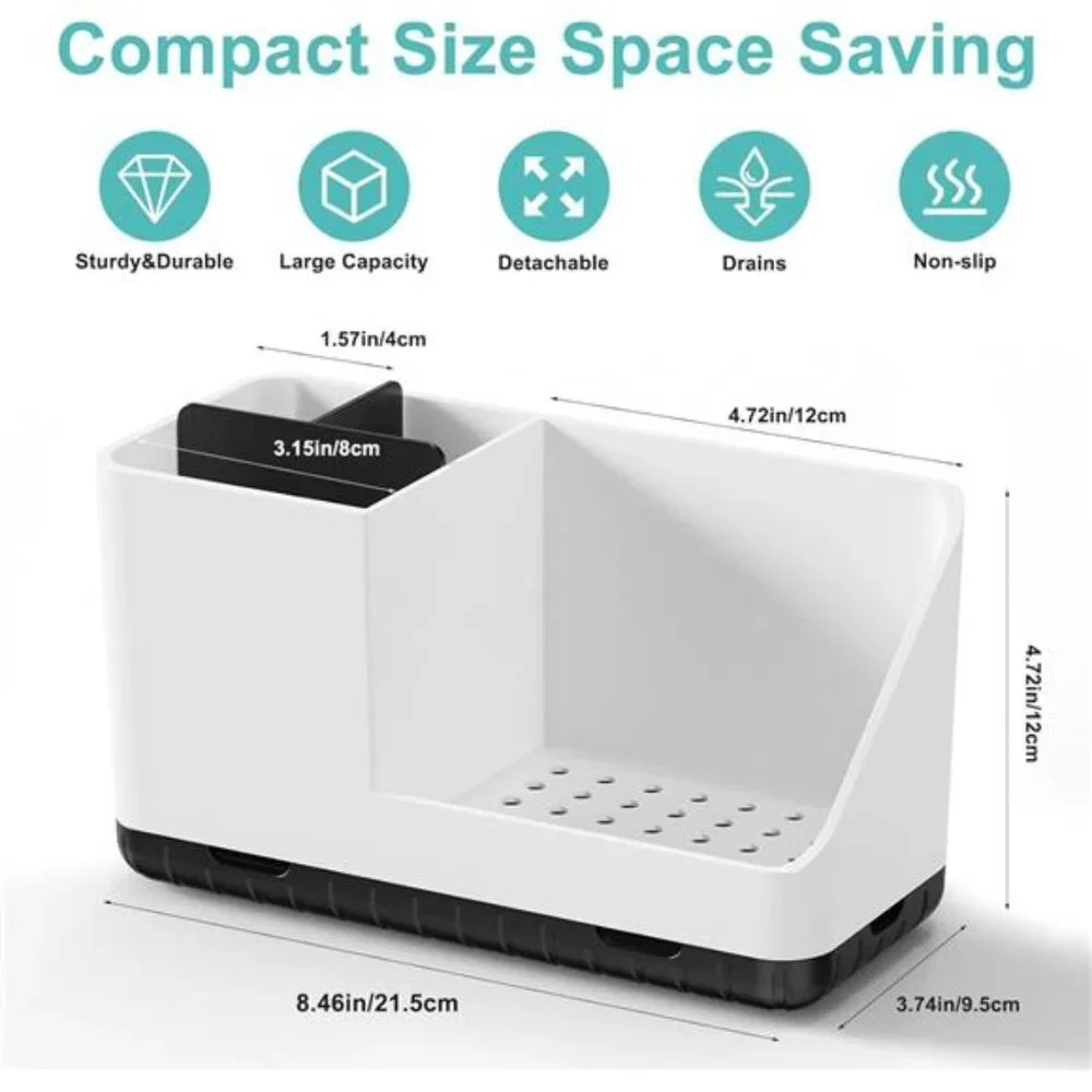 Bathroom Counter Organizer Toothbrush Holder Vanity Sink Storage Organizer